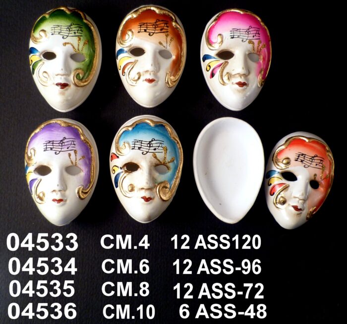 MASCHERA BOX CON MUSICA COLORI ASSORTITI