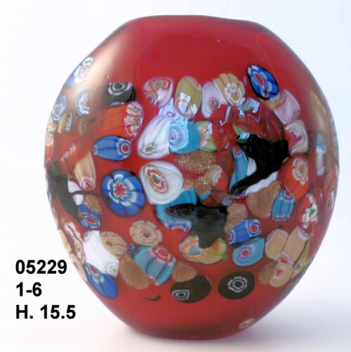 05229 VASO MURRINE E AVV. H.15.5 OVALE ROSSO