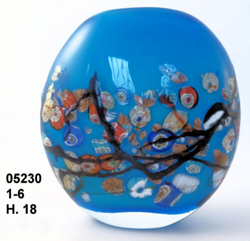 05230 VASO MURRINE E AVV. H.15.5 OVALE CELESTE