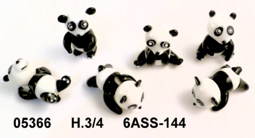 05366 PANDA H. 3 CM. IN 6 POSIZIONI