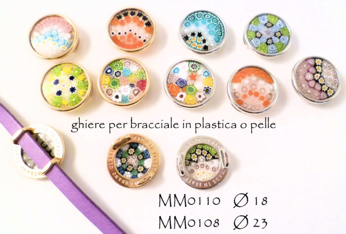 MM0110 GHIERA ? 18 IN VETRO DI MURANO X BRACCIALI