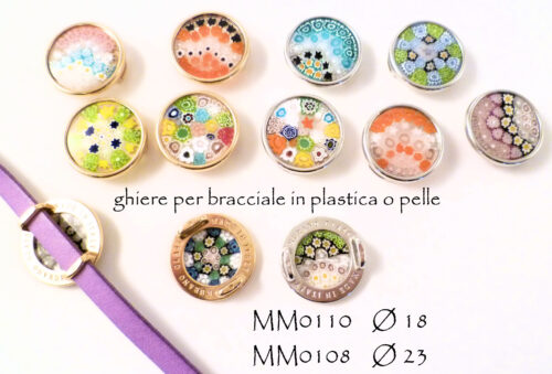 MM0108 **OFF**GHIERA ? 23 IN VETRO DI MURANO X BRACCIALI