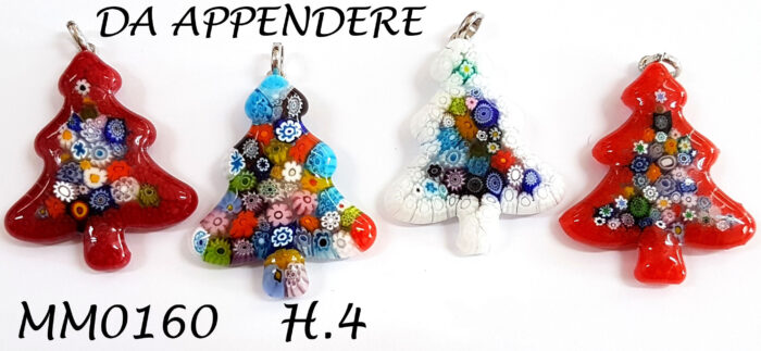 MM0160 ALBERO MICRO DA APPENDERE IN VETRO DI MURANO