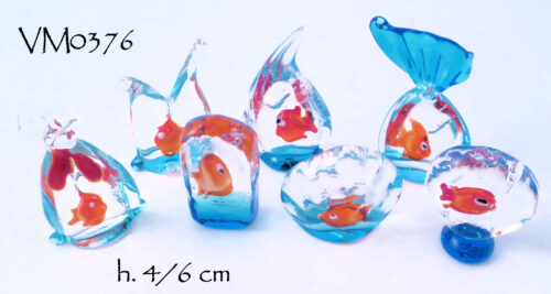 VM0376 ACQUARIO MINI CON PESCE, FORME ASS.