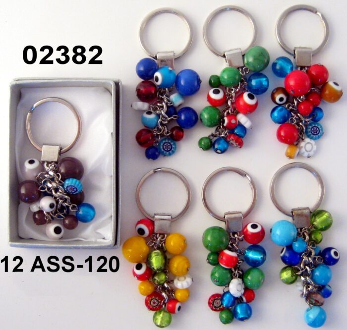 PORTACHIAVI CHARMS COLORI ASSORTITI CON BOX